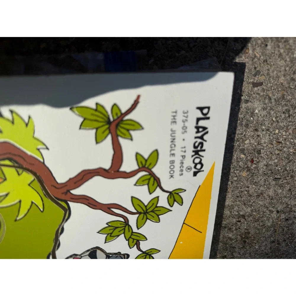 Vintage‎ Playskool Disney The Jungle Book 17 Piece Frame Tray Puzzle 375-05 USA